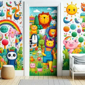 Kids room door design image